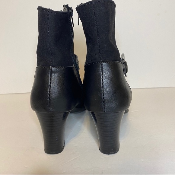 Aerosoles square toe 3” inch heel black boots / booties. Size 9 - Picture 2 of 9